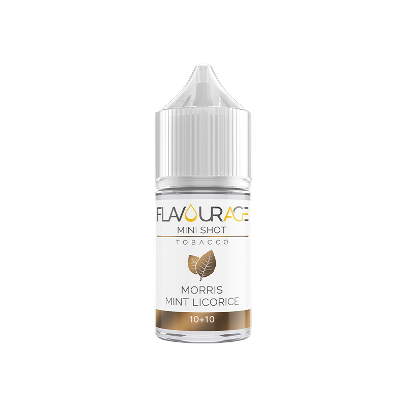 Flavourage Morris Mint Licorice - Mini Shot 10+10 Flavourage Morris Mint Licorice - Mini Shot 10+10