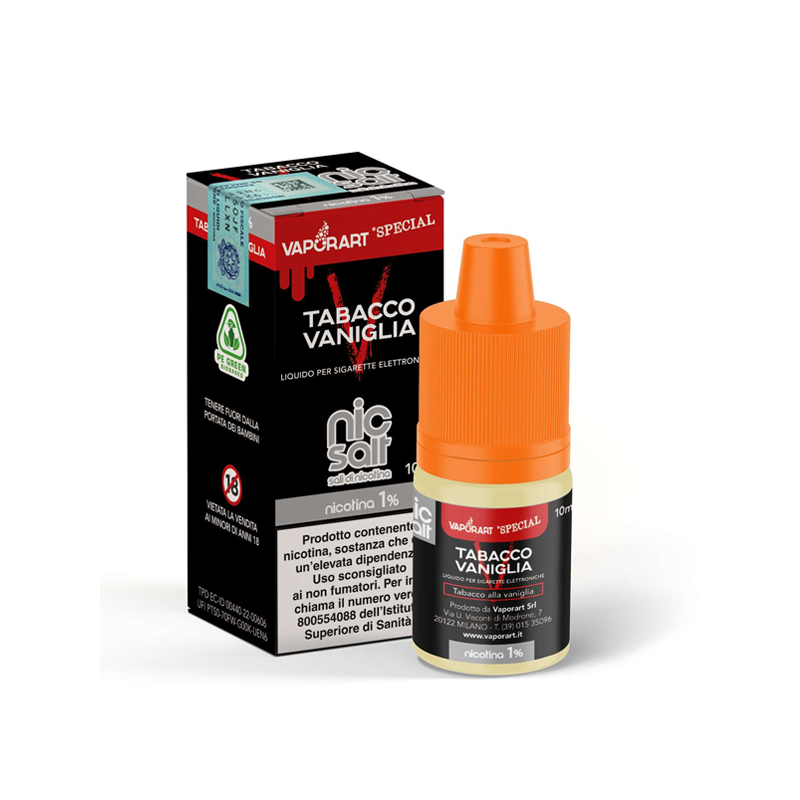 Vaporart NICSALT Tobacco Vaniglia - 10ml