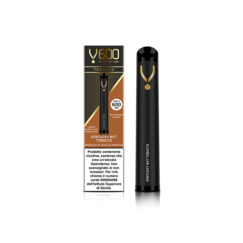 Dinner Lady DISPOSABLE V600 Kentucky Nut Tobacco 2ml - 20mg/ml
