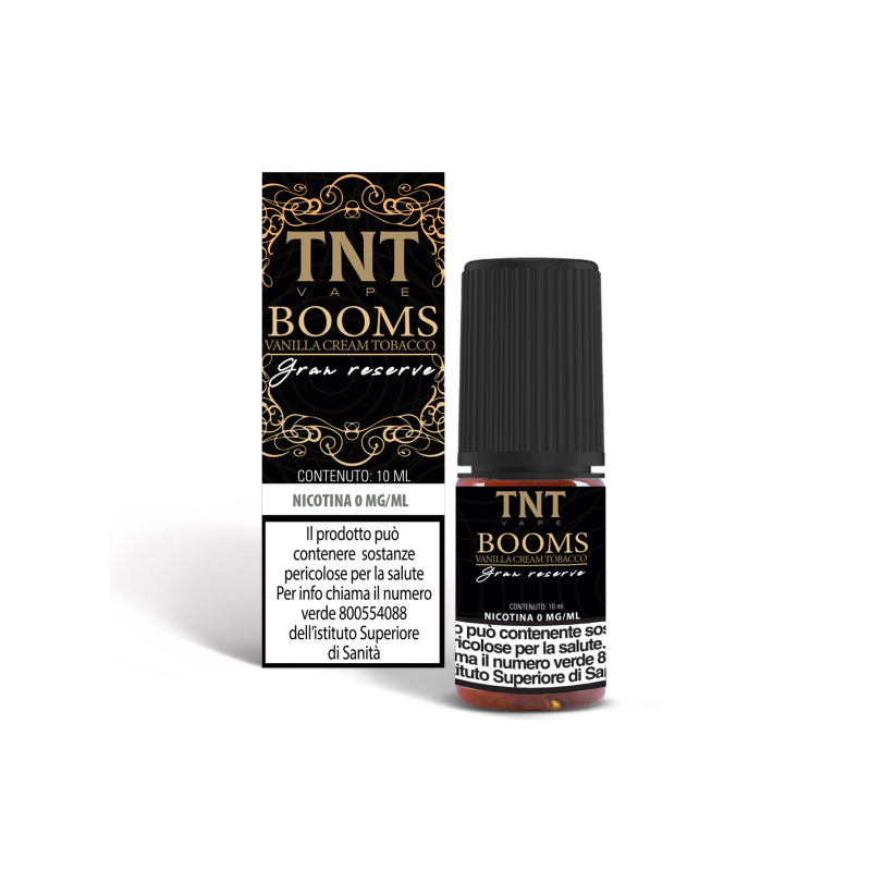 TNT Vape Booms Vanilla Cream Tobacco Gran Reserve - 10ml TNT Vape Booms Vanilla Cream Tobacco Gran Reserve - 10ml