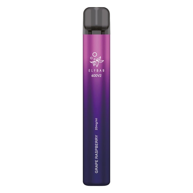 Elf bar 600 V2 DISPOSABLE - Grape Raspberry
