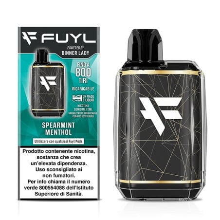 Dinner Lady Fuyl Pod Kit con Spearmint Menthol Precaricata - 20mg/ml