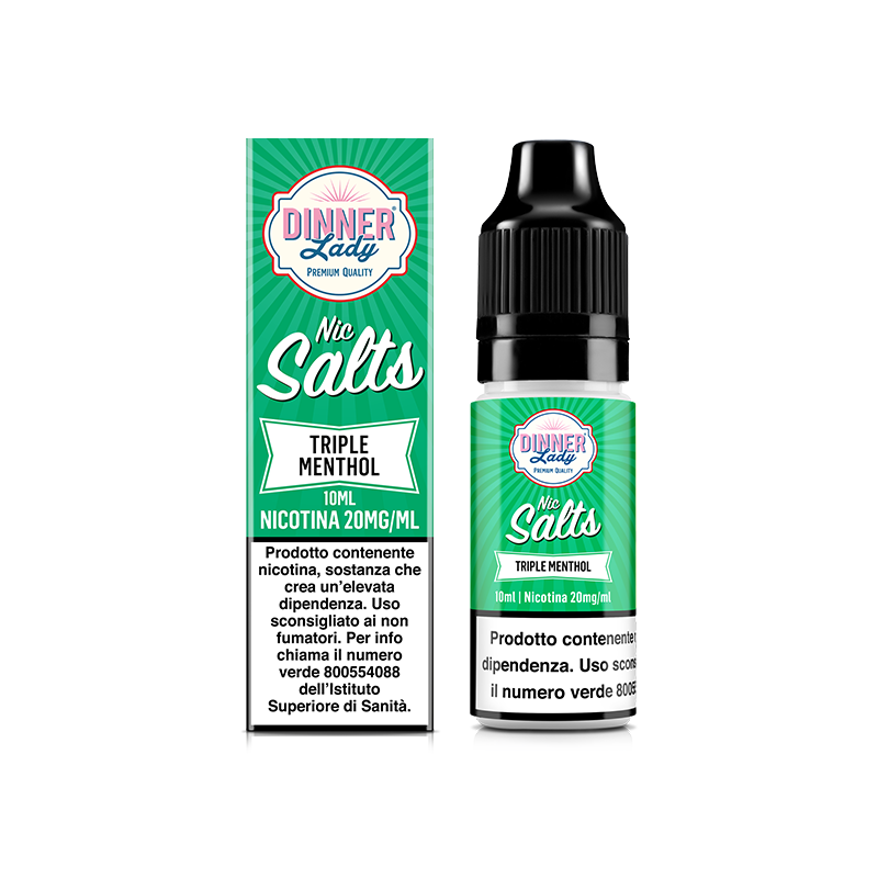 Dinner Lady Nic Salts Triple Menthol - 10ml