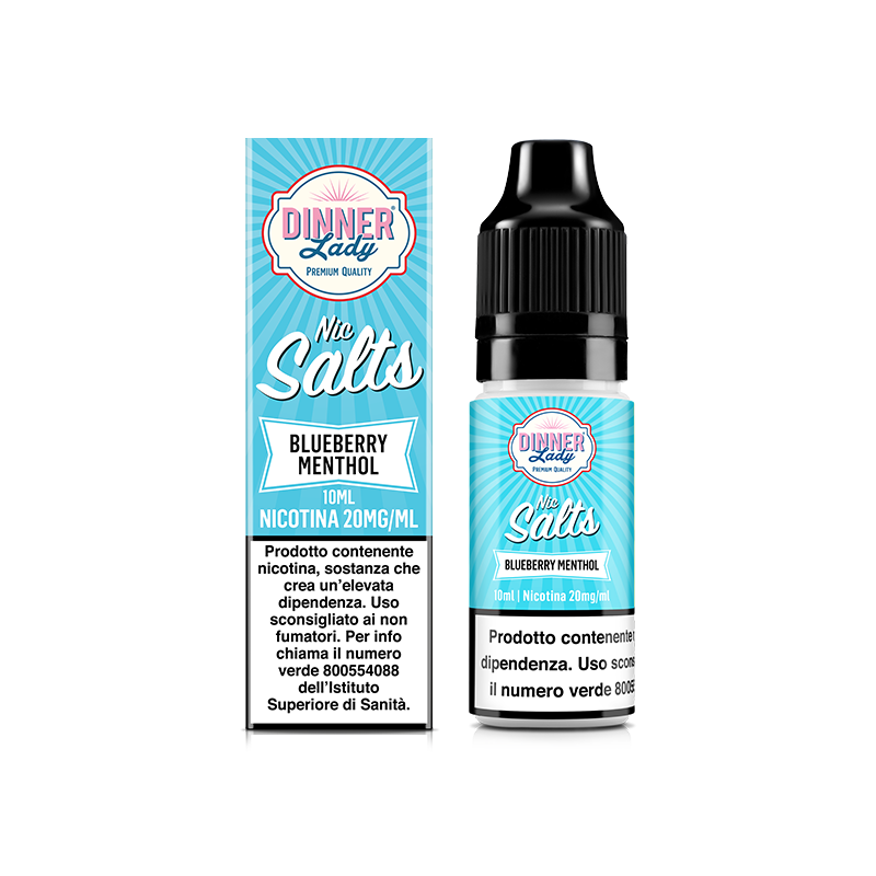 Dinner Lady Nic Salts Blueberry Menthol - 10ml