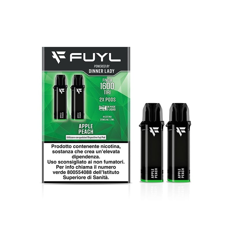 Dinner Lady Fuyl Pod Precaricata - Apple Peach - 20mg/ml - 2pz