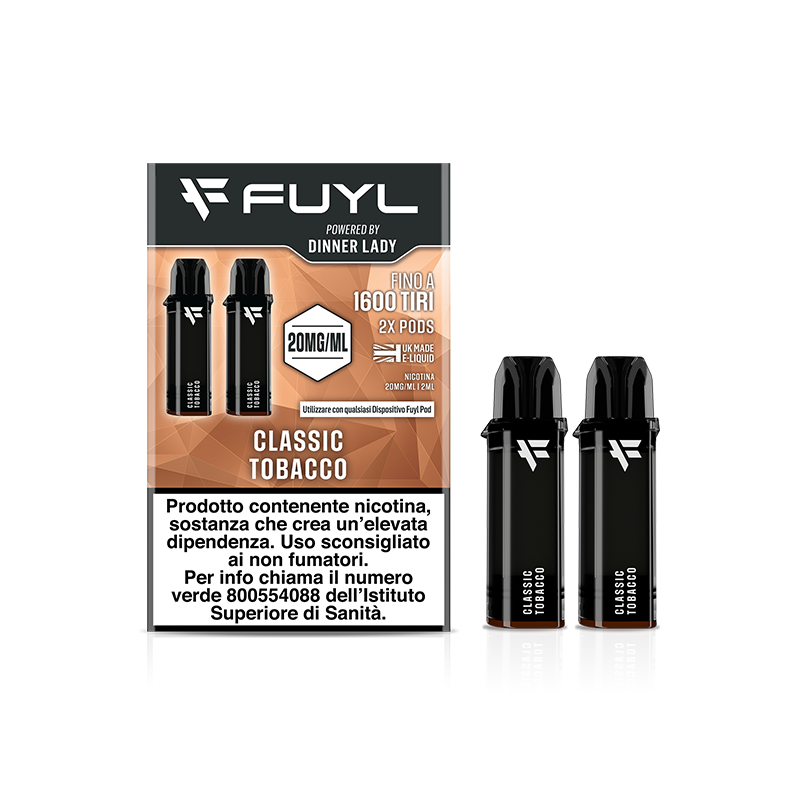Dinner Lady Fuyl Pod Precaricata - Classic Tobacco - 2pcs