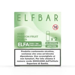 ElfBar ELFA Pod Precaricate - Kiwi Passion Fruit Guava - 20mg/ml - 2pz