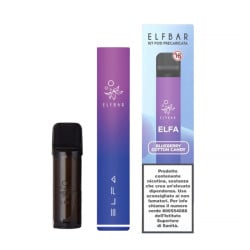ElfBar ELFA Kit con Pod Blueberry Cotton Candy Precaricata - 20mg/ml