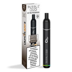 Vaporart Bubble Duo Kit Black con Tobacco Vaniglia Precaricata