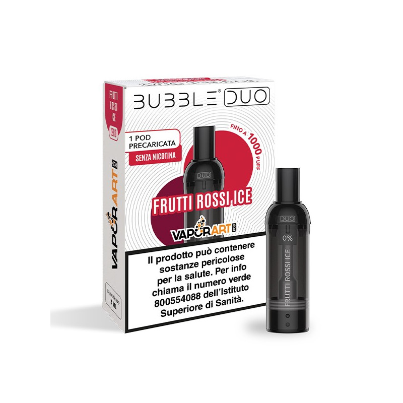 Vaporart Bubble Duo Pod Precaricata - Frutti Rossi Ice - 1pz
