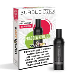 Vaporart Bubble Duo Pod Precaricata - Fragola Kiwi Ice - 1pz