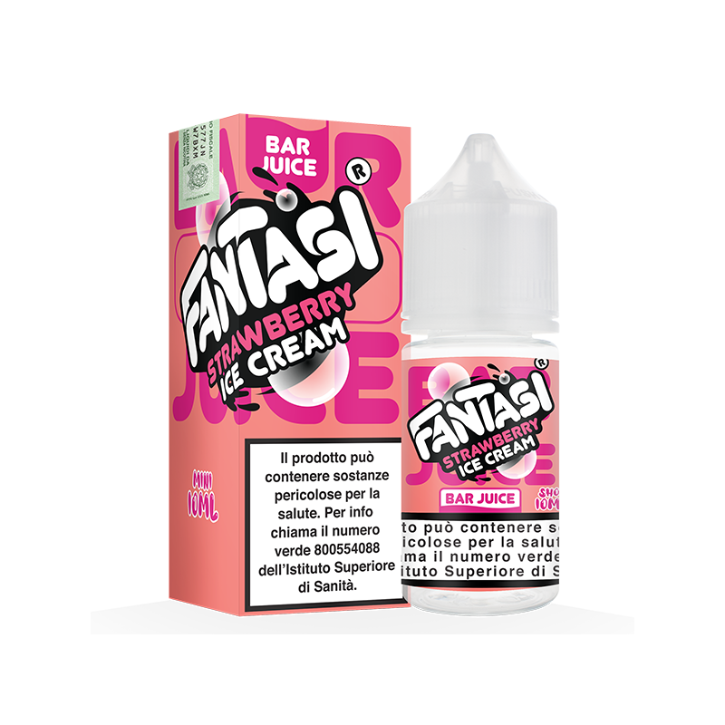Fantasi Bar Juice Strawberry Ice Cream - Mini shot 10+10