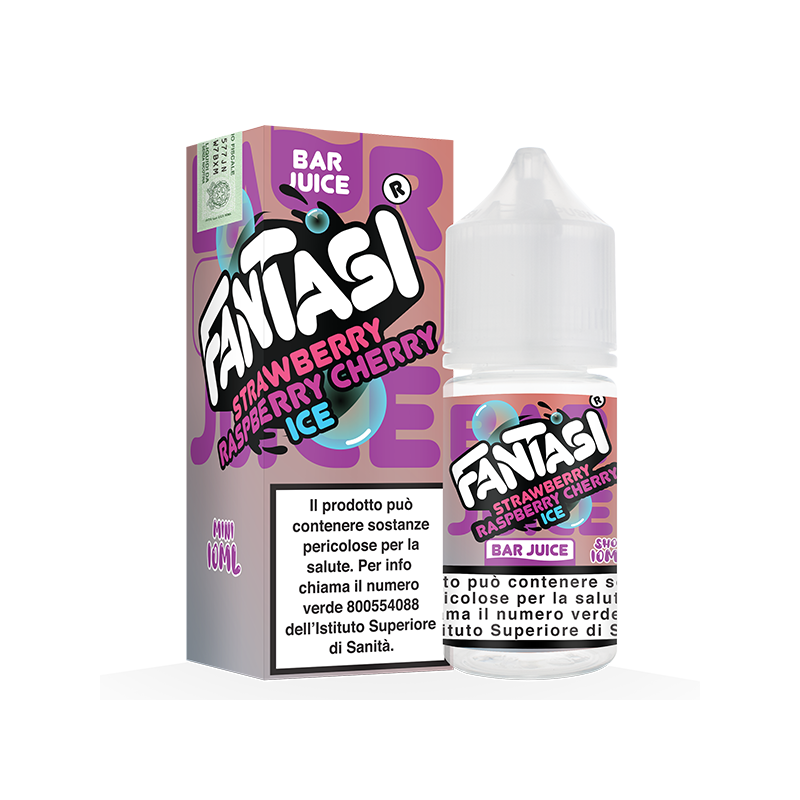 Fantasi Bar Juice Strawberry Raspberry Cherry Ice - Mini shot 10+10