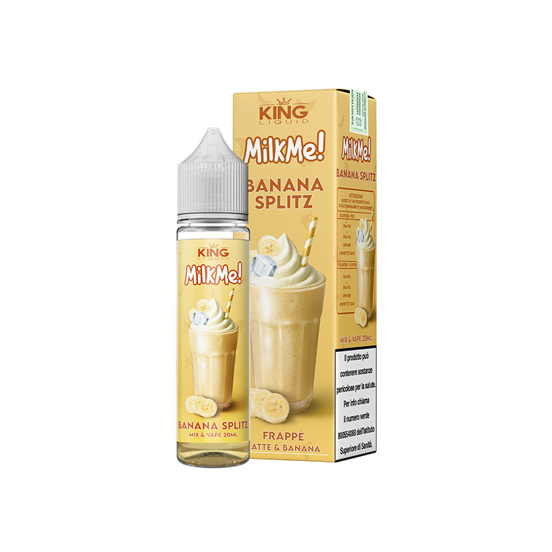 King Liquid MILKME! Banana Splitz - Mix and Vape - 20ml