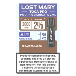 Lost Mary Toca PRO Pod Precaricata - Cream Tobacco - 2pz