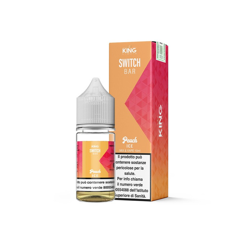 King Liquid SWITCH BAR Peach Ice - Mix and Vape 10+10