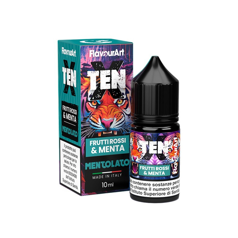 Flavourart TenX Frutti Rossi Menta - Mini shot 10+20