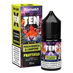 Flavourart TenX Pesca Bianca e Lampone - Mini shot 10+20