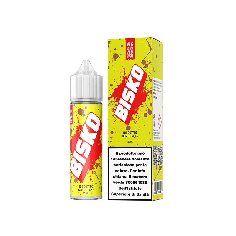 Reload Vape Bisko Biscotto Rum e Pera - Vape Shot - 20 ml