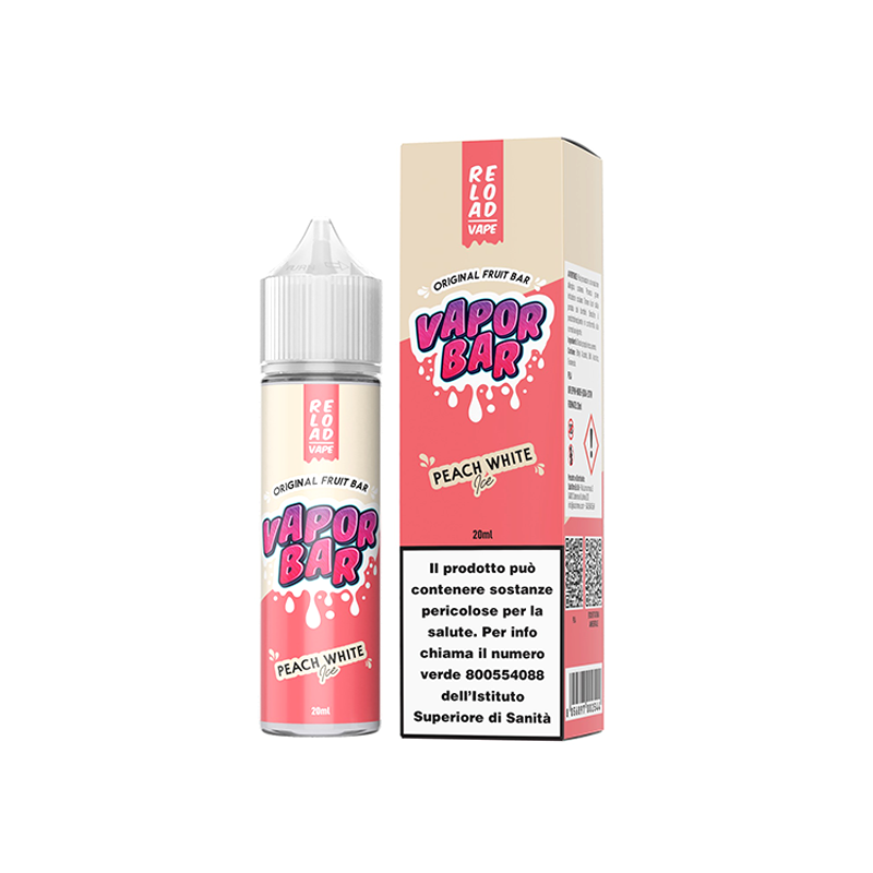 Reload Vape Vapor Bar Peach White Ice - Vape Shot - 20 ml