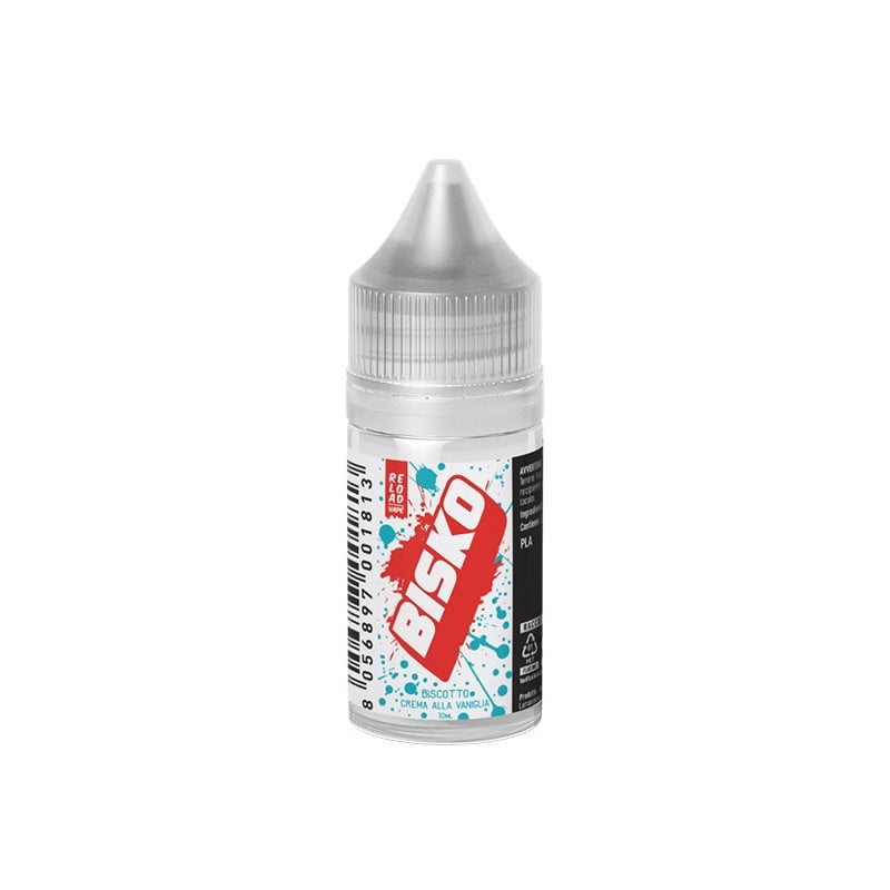 Reload Vape Bisko Biscotto Crema alla Vaniglia - Mini shot - 10 ml