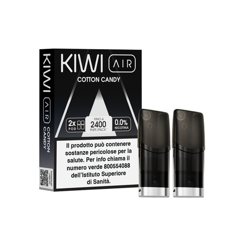 Kiwi Air Pod Precaricate - Cotton Candy - 2ml - 2pz