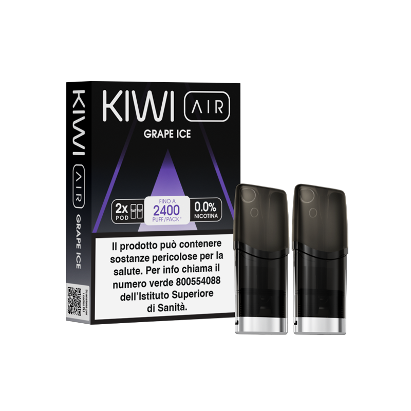 Kiwi Air Pod Precaricate - Grape Ice - 2ml - 2pz
