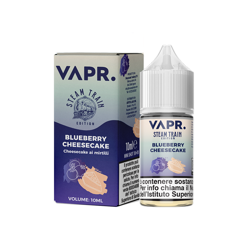 VAPR. Blueberry Cheesecake - Steam Train Edition - Mini Shot 10+10