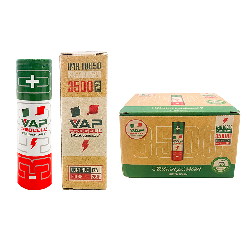 VAP PROCELL batteria 18650 3500mAh al litio per sigaretta elettronica
