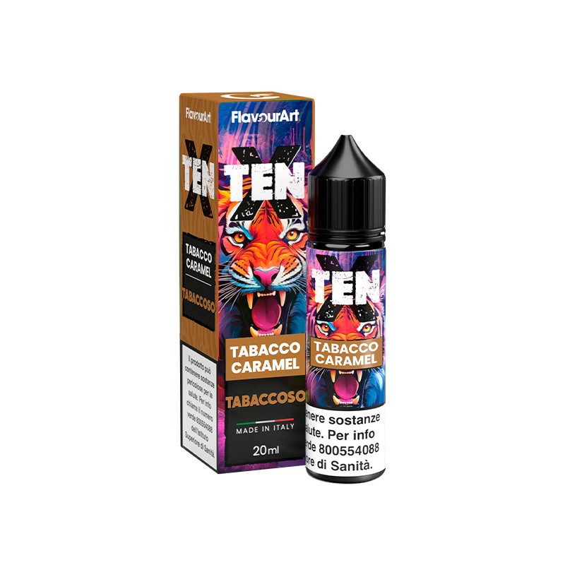 Flavourart TenX Tabacco Caramel - Vape shot 20ml