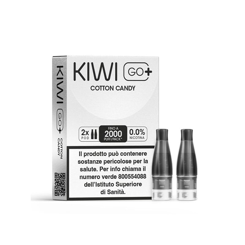 sigaretta elettronica kiwi go gusti Kiwi Go Plus Pod Precaricate - Cotton Candy - 2ml