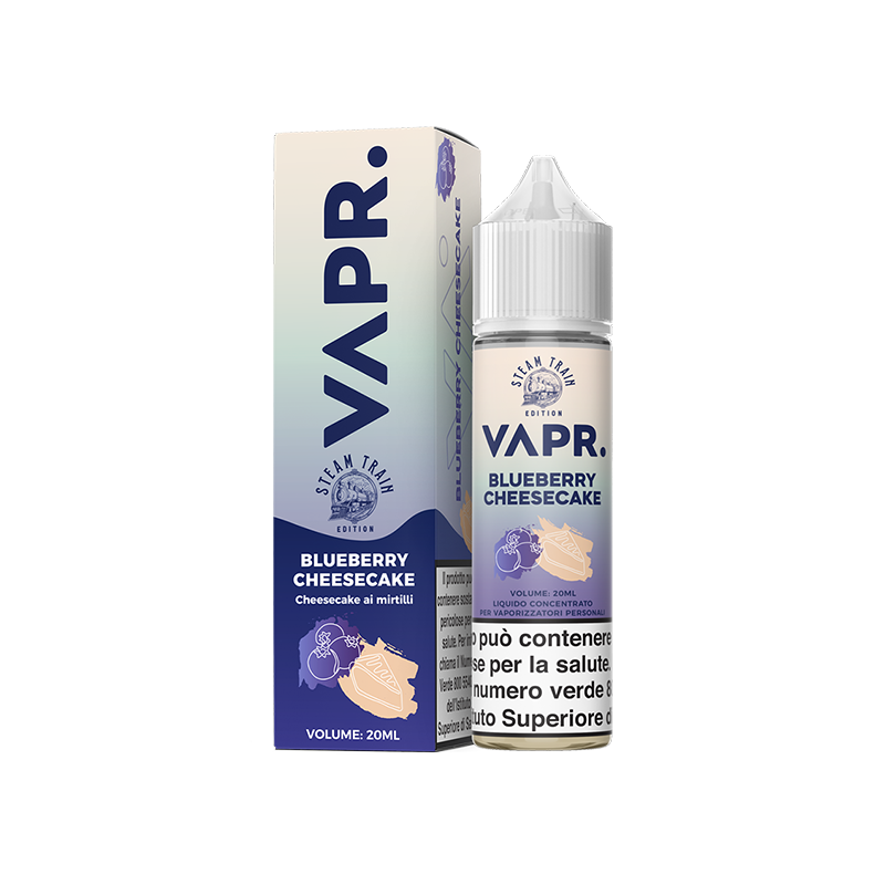 VAPR. Blueberry Cheesecake - Steam Train Edition - Vape Shot 20ml